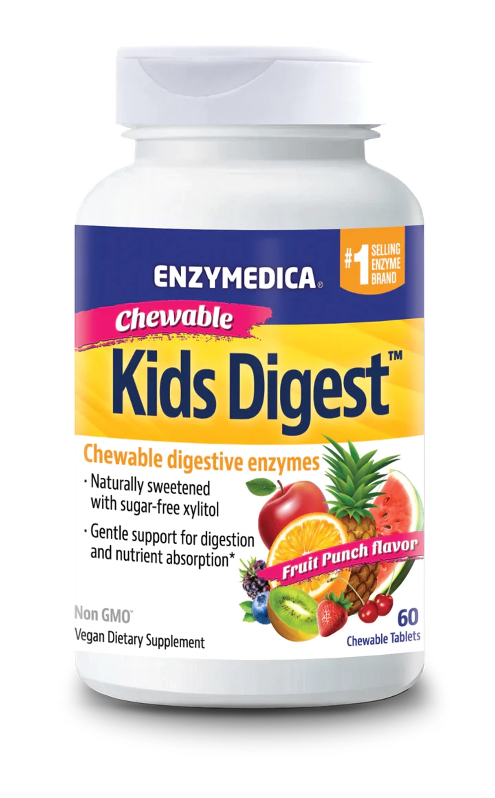 Kids Digest™ 60 жевательных таблеток Enzymedica