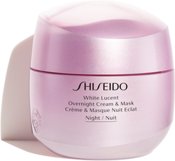 Shiseido White Lucent Overnight Cream & Mask - увлажняющий крем и ночная маска против обесцвечивания кожи /   75  ml  / GTIN 729238149335