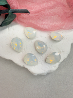 Капля Drop 14*10 мм, White opal