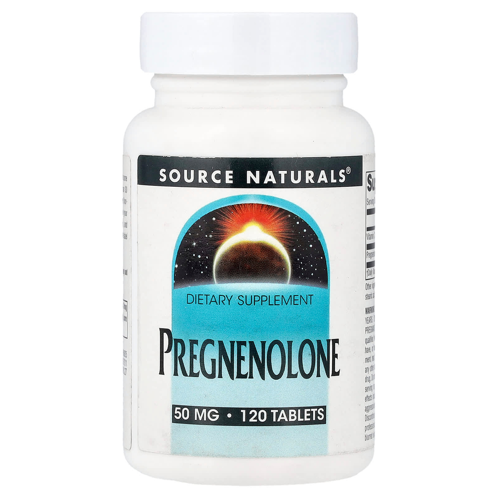 Source Naturals, прегненолон, 250 мг, 120 таблеток