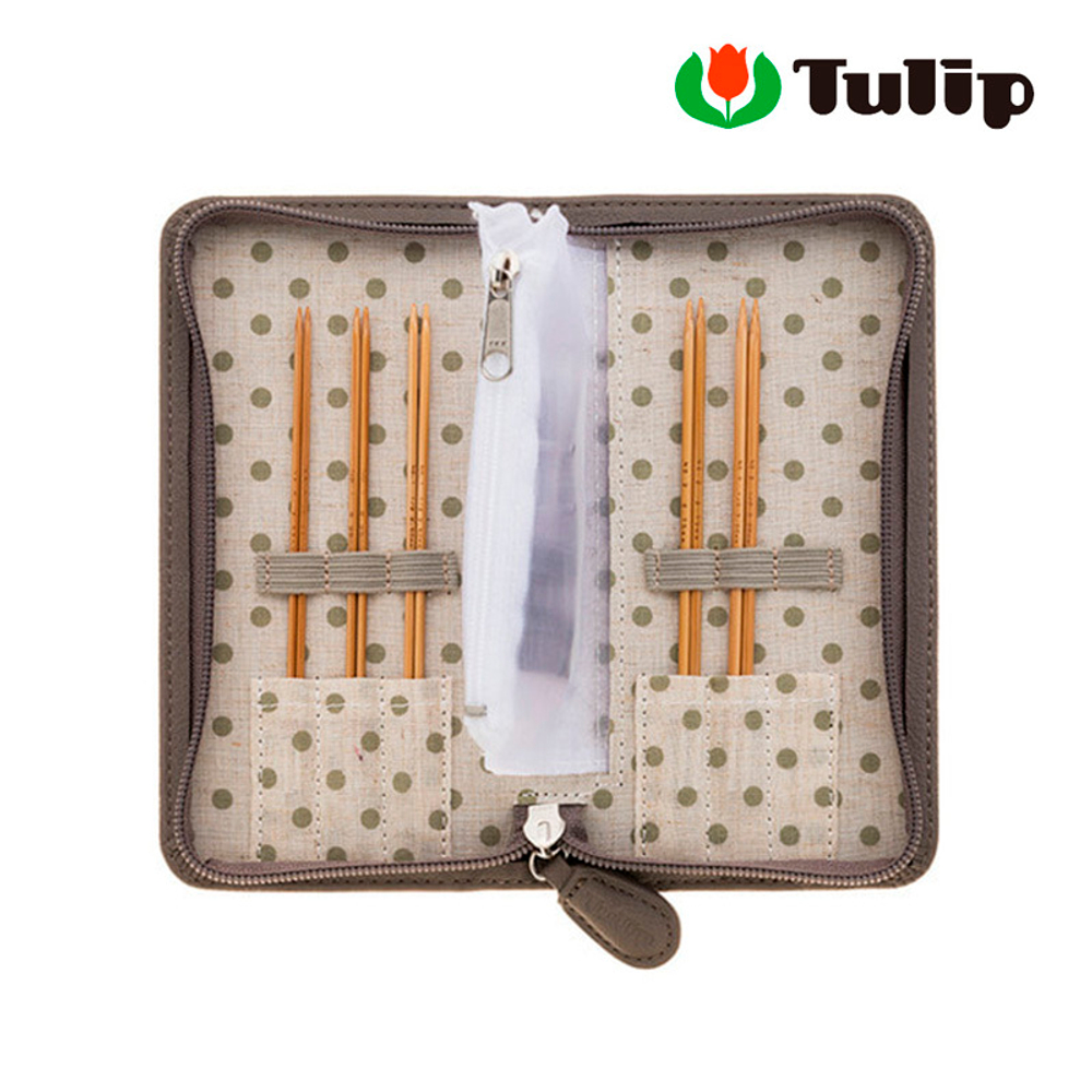 Набор съемных бамбуковых спиц CarryC Long Fine Gauge, длина 12см, Tulip