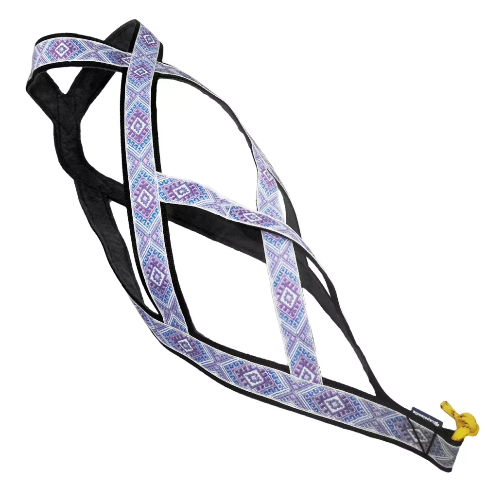 Шлейка ездовая коллекция "Северные мотивы" фиолетовая