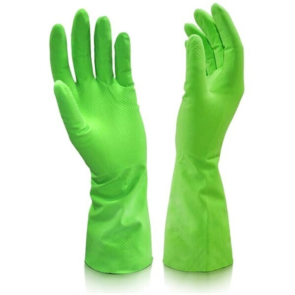 Перчатки латексные с хлопковым напылением с экстрактом Алоэ размер XL