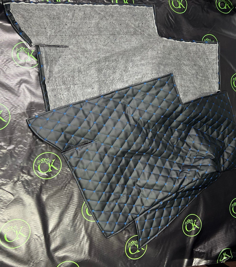 Коврики (утеплитель) под сиденья УАЗ 452 Буханка (синяя нить Бабочка)