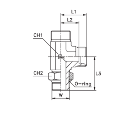 Штуцер FRLA DL12 UNF 3/4" (корпус)