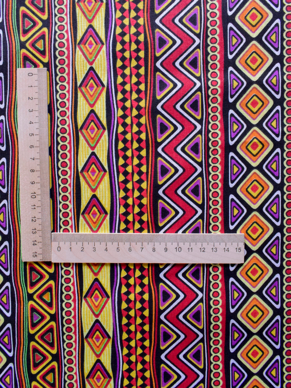 Ткань бязь плательная, рис. " Африканский орнамент", ширина 150 см, арт. 1031