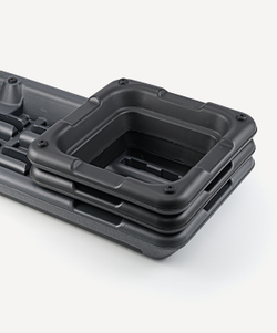 Степ-платформа быстросборная SP-205 108х41,5х20 см, обрезиненная, 3-х уровневая