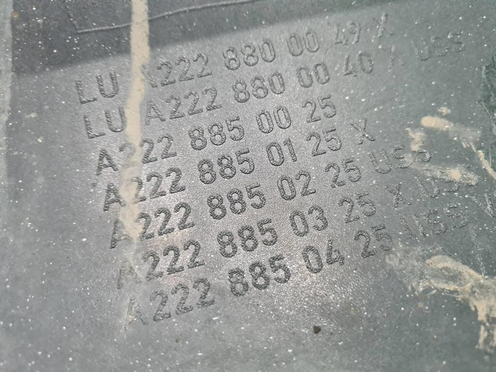 Бампер задний Mercedes S w222 (2013-2017)