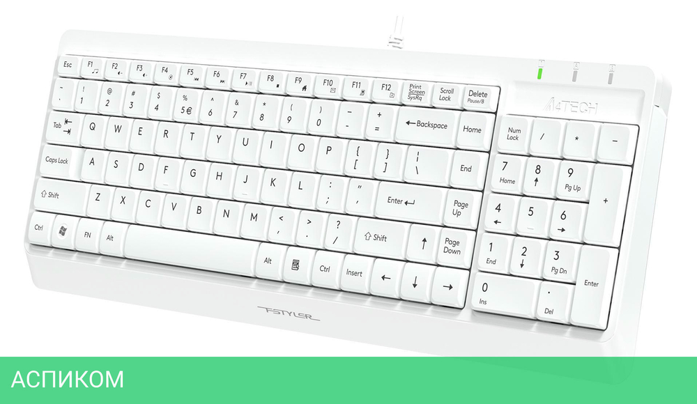 Набор периферии A4Tech Fstyler F1512 White