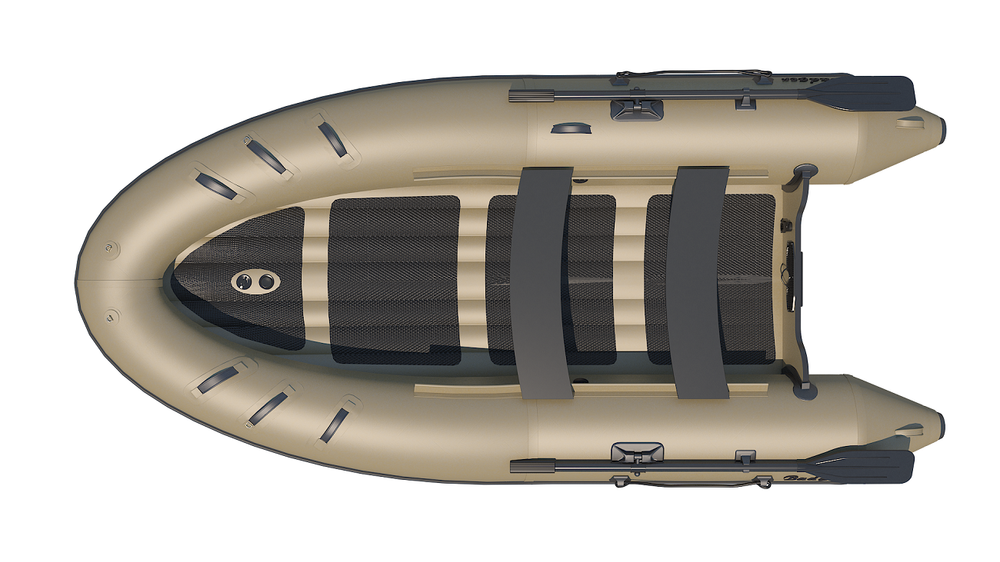 Надувная ПВХ-лодка BADGER Air Line 390, Серый