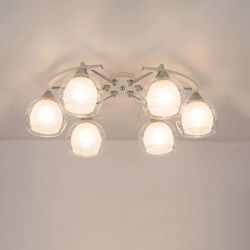 Citilux Буги CL157161 Люстра потолочная Белая Хром