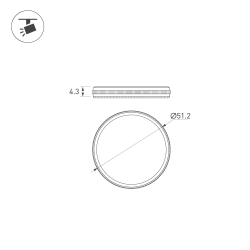 Фильтр LGD-ARTIFACT-UV-LENS-R49 (BK) (Arlight, Металл) 059727