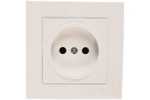 Розетка 1-местная б/з с/у 16А 220В белая Бриллиант 7947588