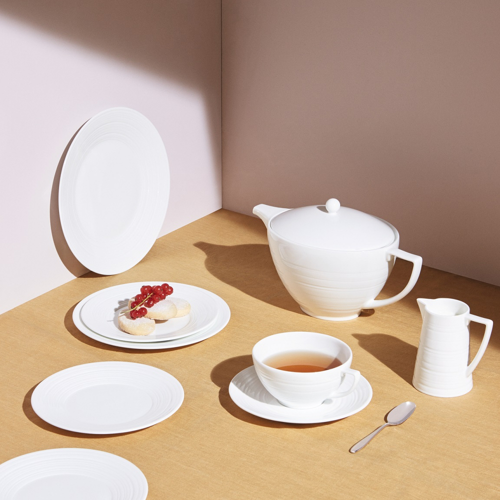 Wedgwood Чайная чашка Jasper Conran Strata 200 мл с блюдцем 1057996