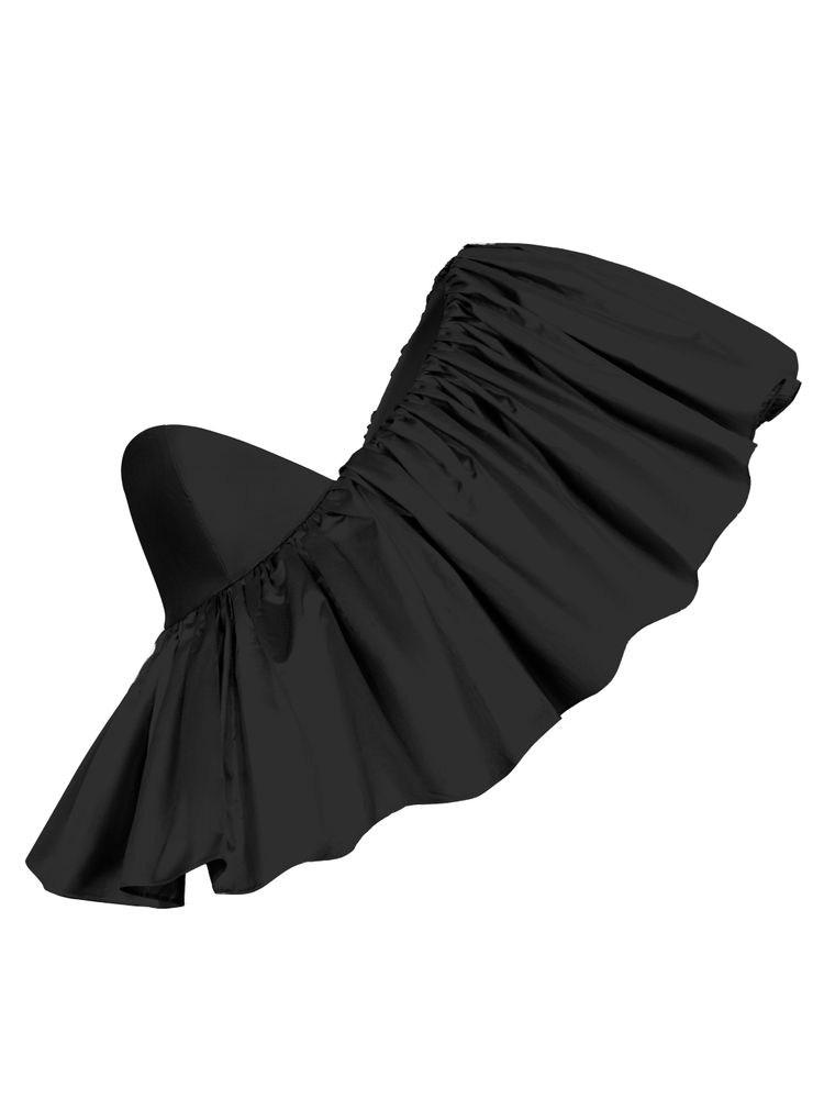 Блуза-топ на одно плечо с рюшем