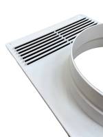 Торцевая площадка с решеткой 180х250 мм для воздуховода 140-150 мм