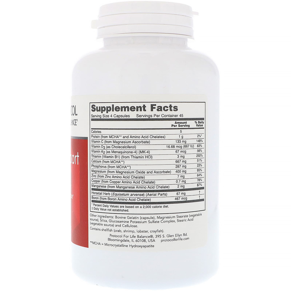 Protocol for Life Balance, Bone Support Formula, 180 Capsules