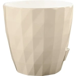 Кашпо для цветов пластиковое 3л d-16,5 см Соло «RUBY» Кремовый