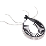 Заколка - банан для волос в пакете «PREMIUM», фестиво, цвет чёрный, 5.7*8см