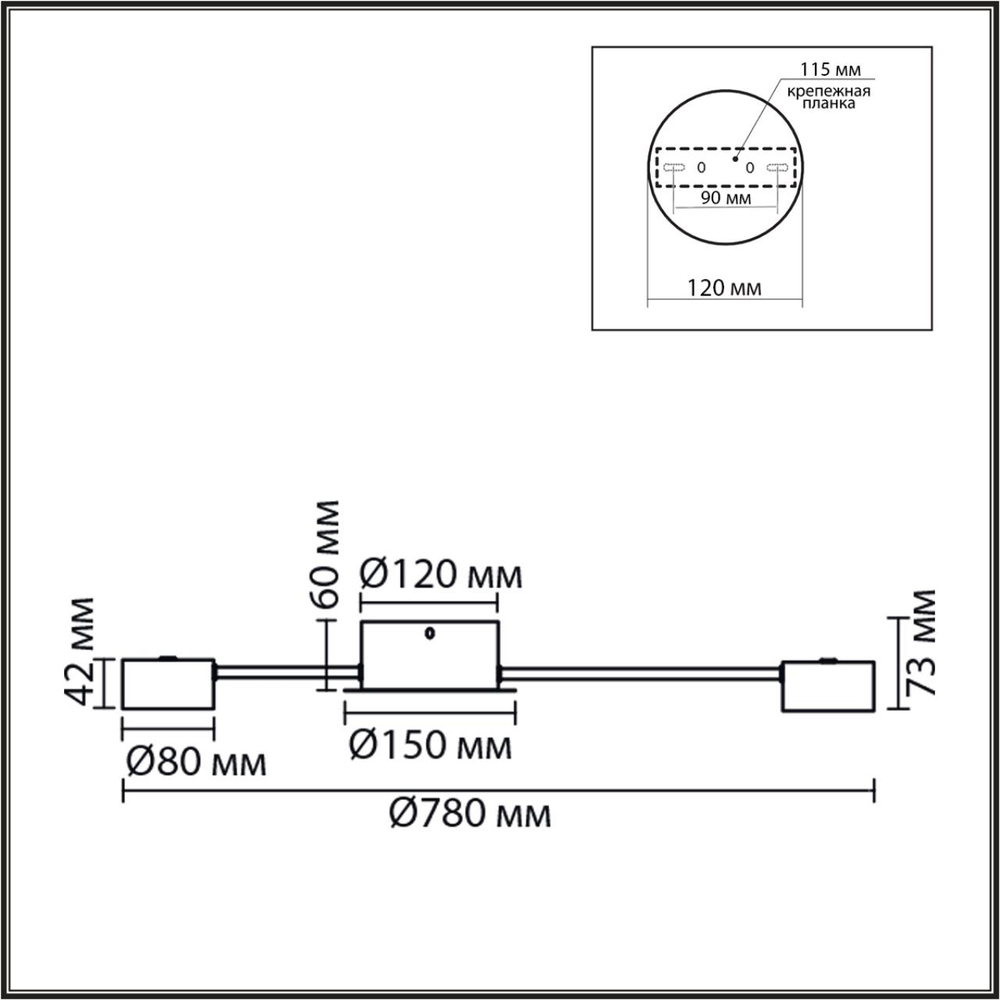 8344/8C COMFI LN26 251 черный, металл Люстра GX53 LED 8*7W 220V TORINA