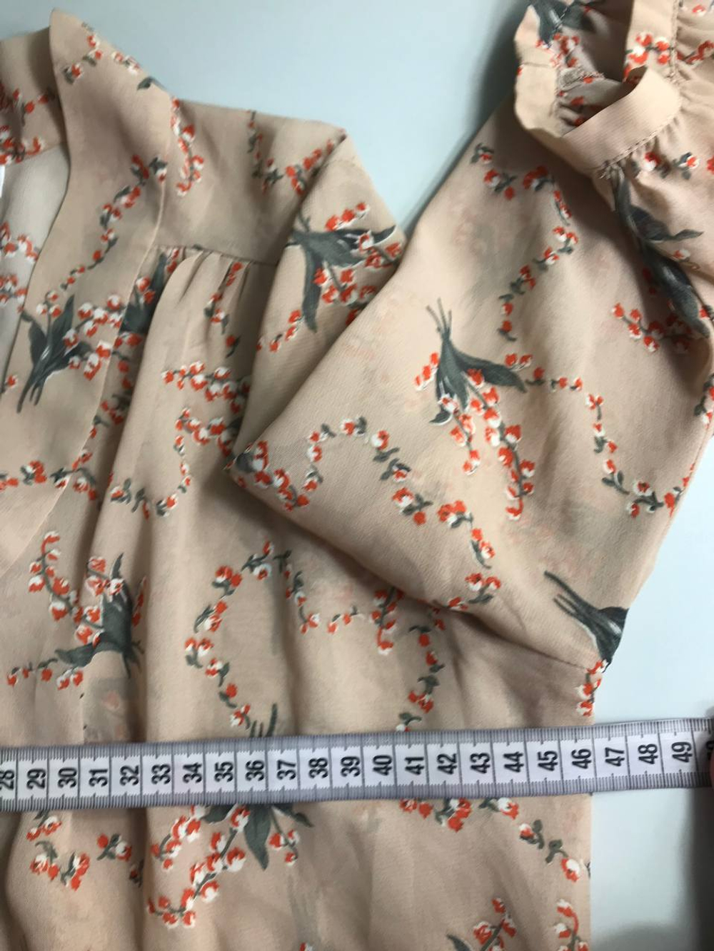 Блузка Amphora с красивым принтом, маркировка М, визуально на 46 размер