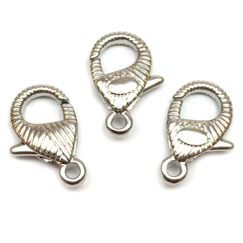 Замок лобстер 18х10 мм, родий