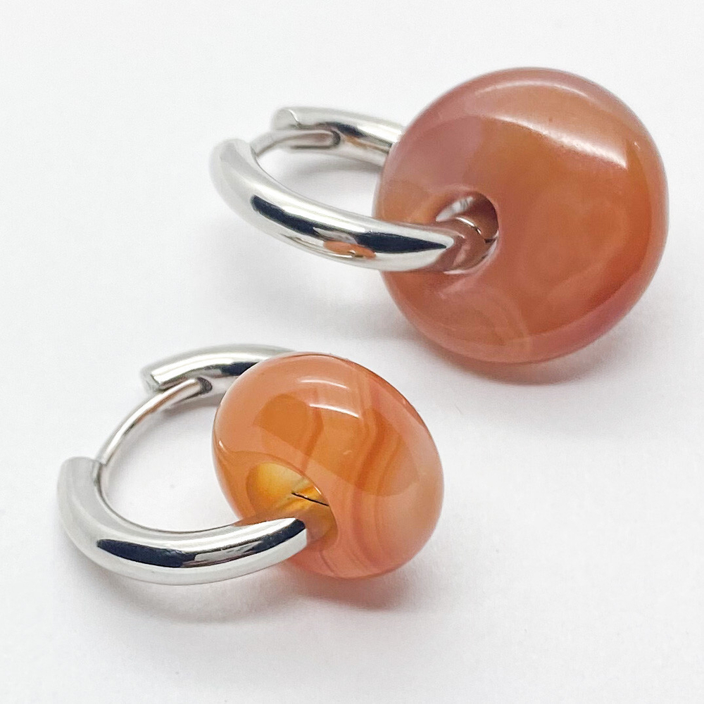 Ювелирные швензы Конго с родиевым покрытием, размер 19*3 мм, цена за пару