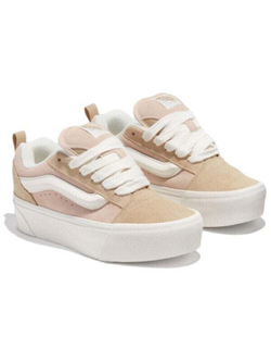 Vans Knu Stack Бежевые Кроссовки с Антискользящей Подошвой