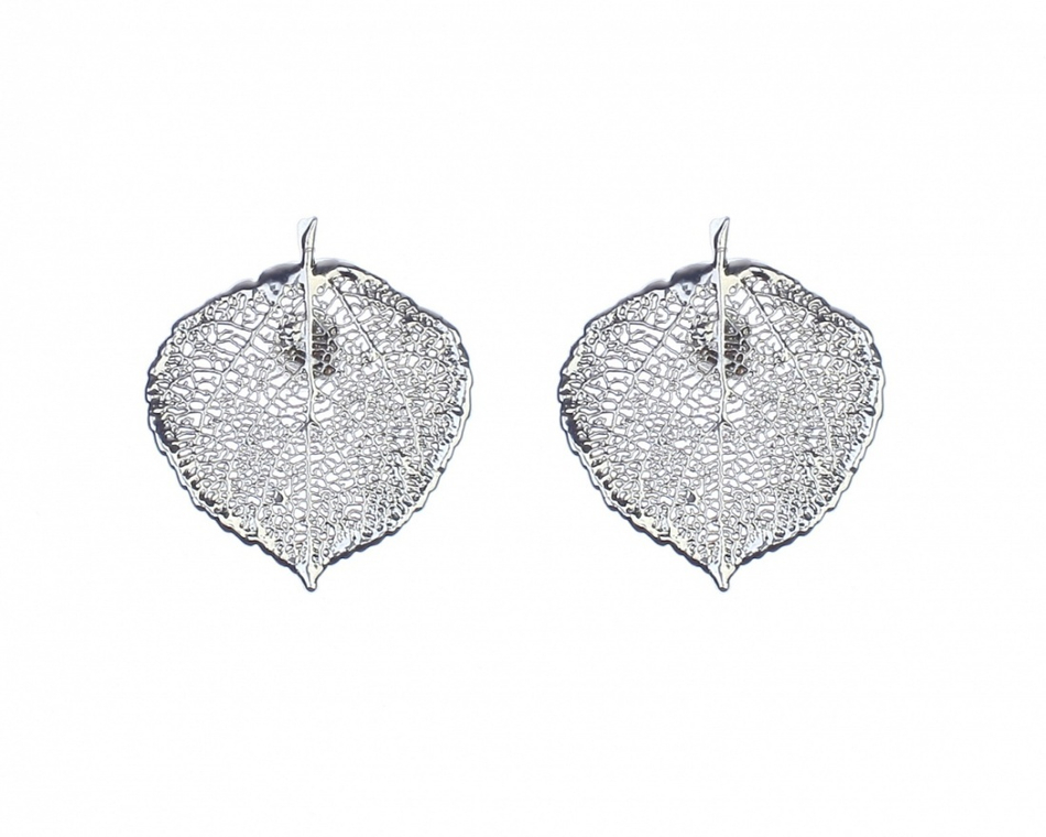 Пусеты листья Ester Bijoux Осина LF30C-S BW