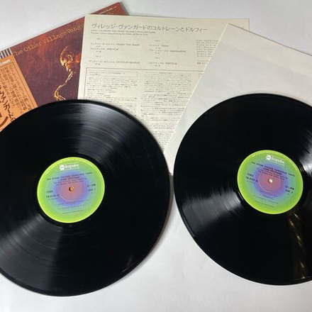 Винтажная виниловая пластинка LP John Coltrane The Other Village Vanguard Tapes (Japan 1977) (Obi, Постер)