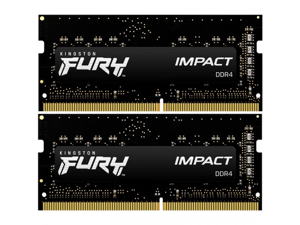 Оперативная память Kingston Fury KF432S20IBK2/16, DDR4 2х 16ГБ 3200 МГц, SODIMM, RTL