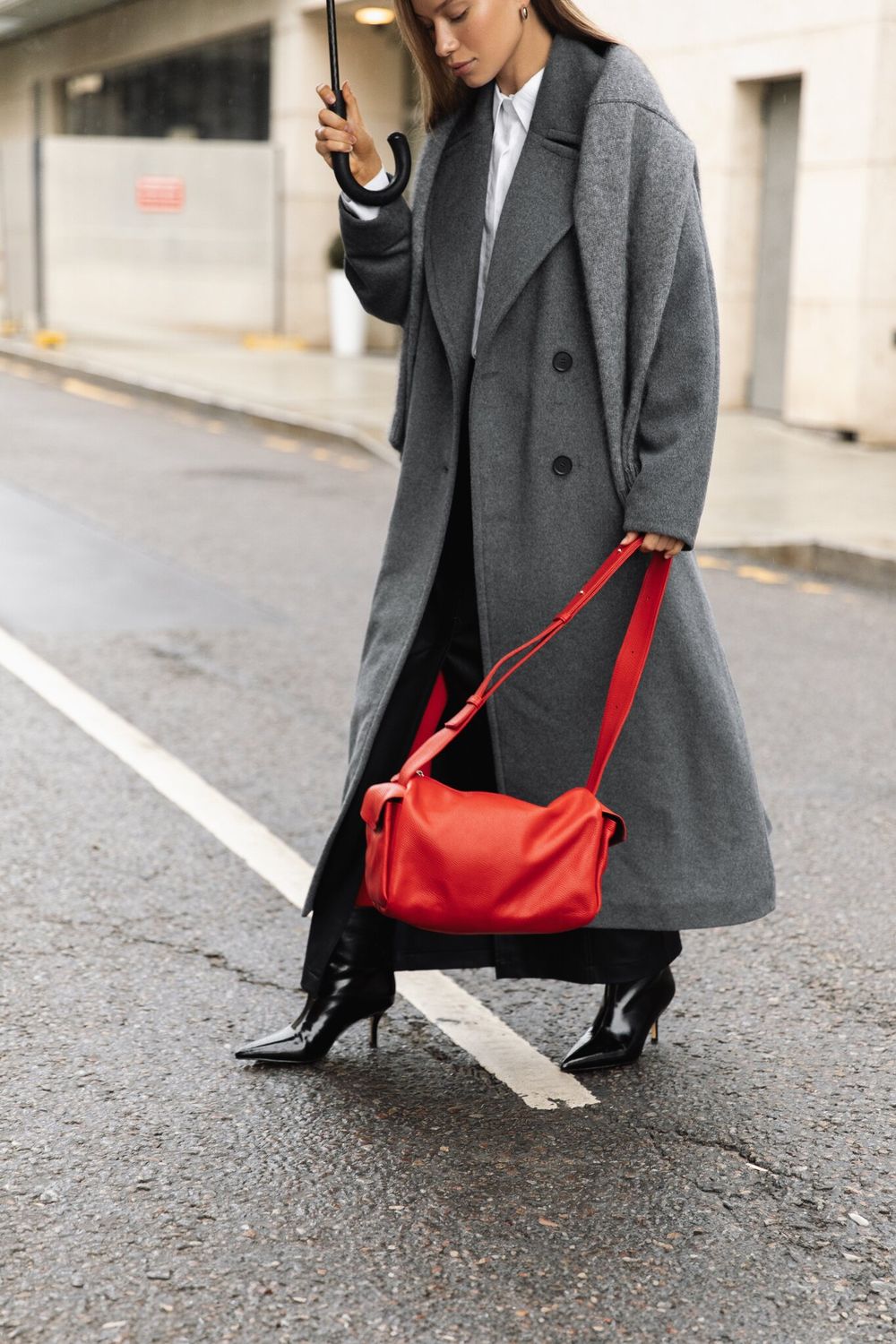 Сумка из натуральной кожи СИТИ "Рубин"