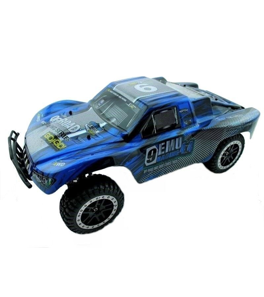 Радиоуправляемый шорт-корс Remo Hobby 9EMU TWINS MOTOR (синий) 4WD 2.4G 1/8 RTR