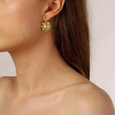Серьги Dyrberg Kern VALENTINA SG PEACH / GOLDEN 420040 G/BR
