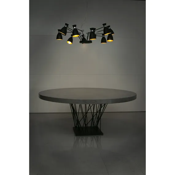 Люстра черно-медная Retro 12L