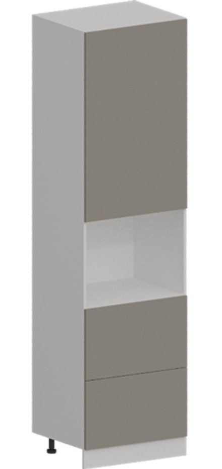 Кухня Модуль ШП2Я 600 Графит / Теплый серый