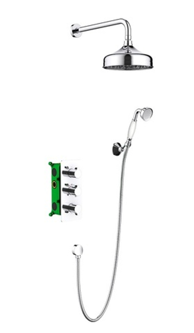 Душевая система Timo Petruma SX-5169/00SM скрытого монтажа с термостатом, хром
