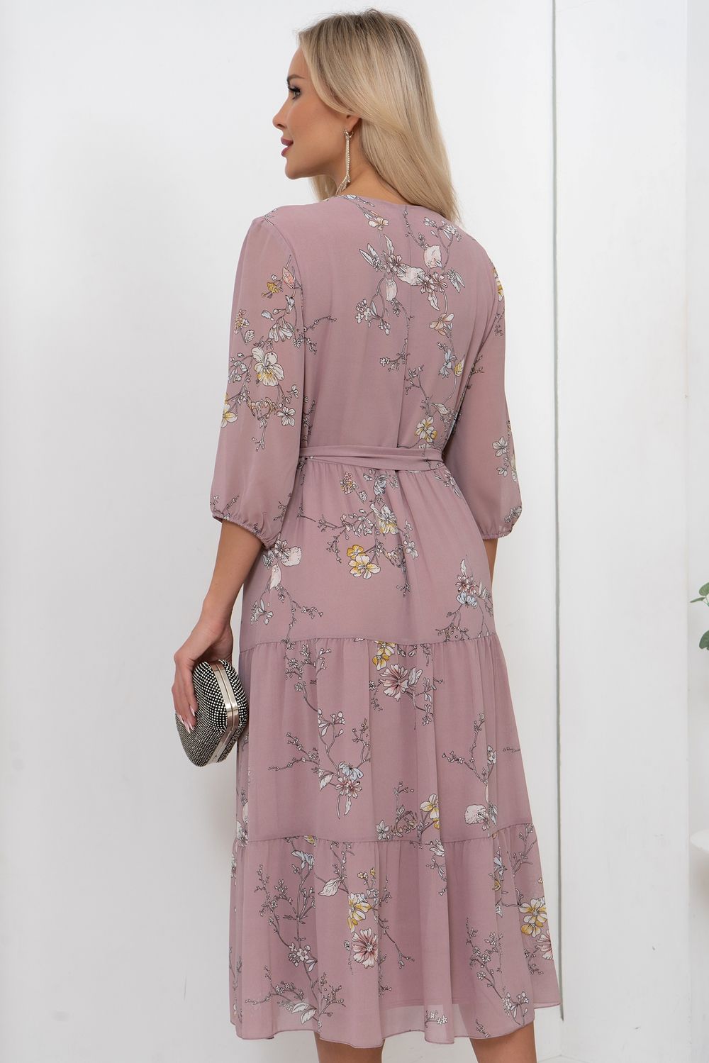 Платье Хелен (пудровый)-52р-р Р11-1075/10 Nikol