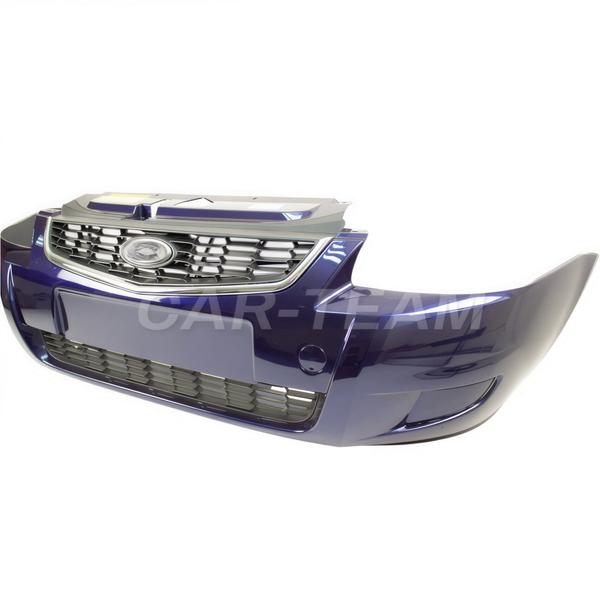 Бампер передний на Лада Приора 2 в сборе с решетками, окрашенный (аналог)