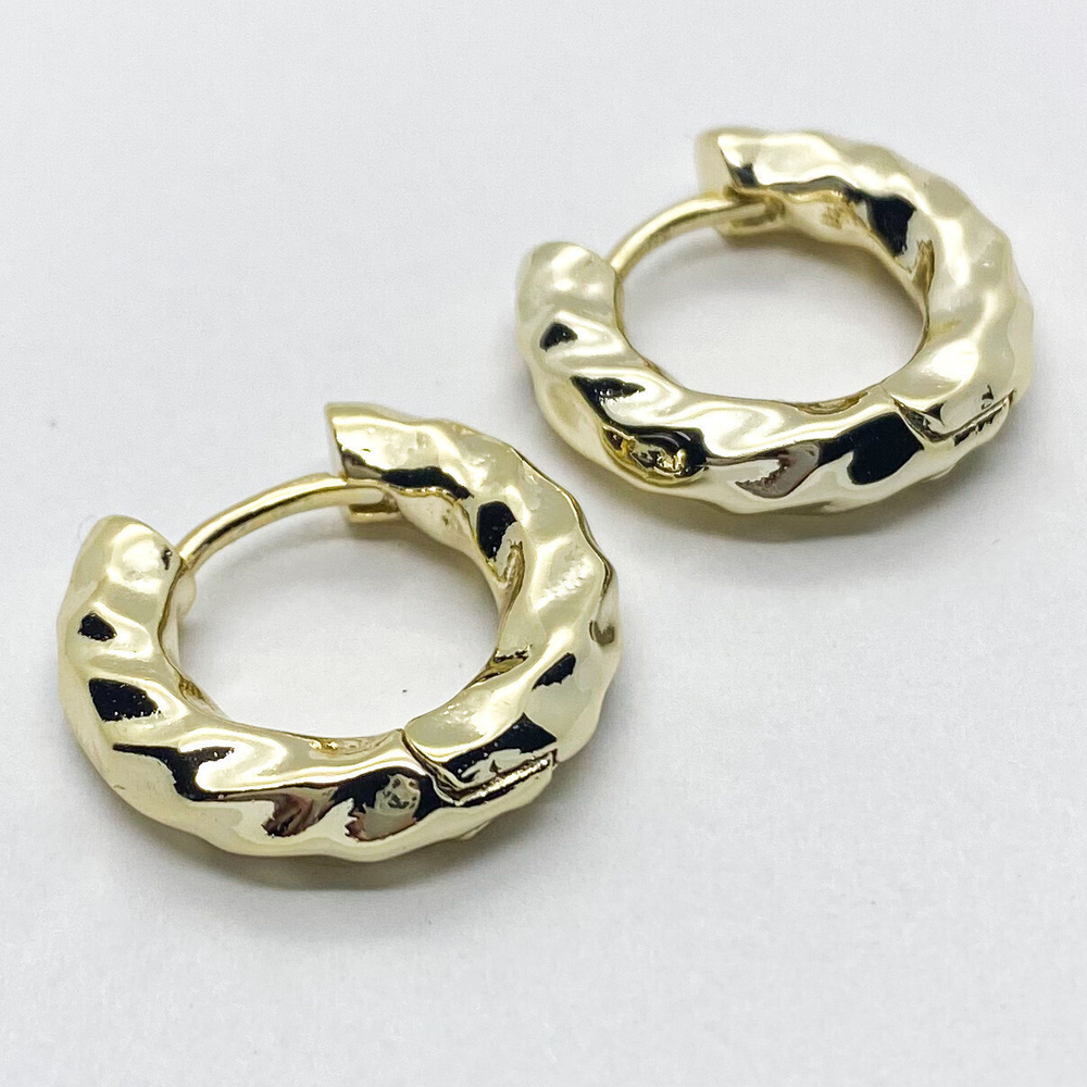 Ювелирные швензы с позолотой, размер 20*4,5 мм, цена за пару