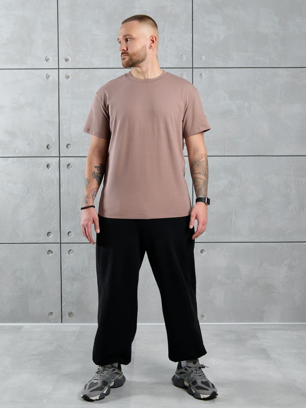 Фуфайка (футболка) мужская Арчи-1 Виотекс БЕЖЕВЫЙ