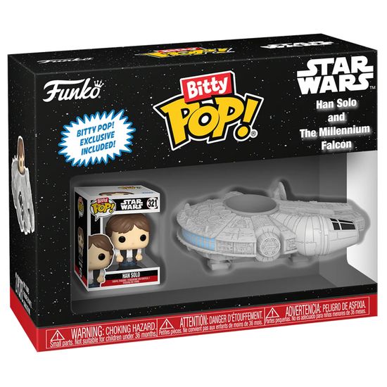 Фигурка Funko Bitty POP! Rides Star Wars Han Solo and The Millenium Falcon 83623 / Фигурка Фанко Битти ПОП! по мотивам вселенной "Звездные войны", Хан Соло