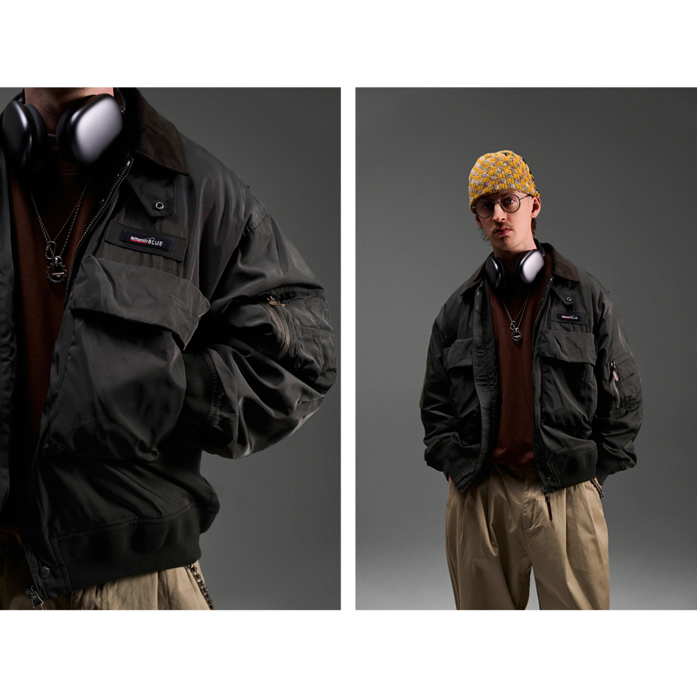 Куртка Nothomme Pilot Jacket "Gray Green"