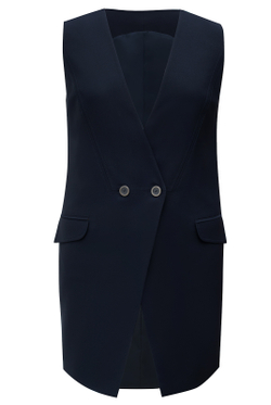 Жилет с подкладом 2322оп, Тёмно тёмно син #70ТТСи062322оп