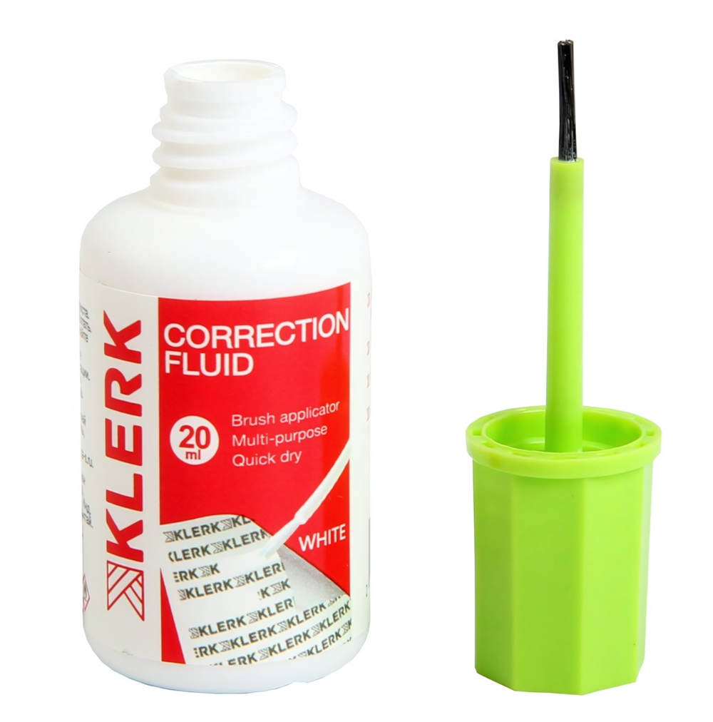 Корректор 20мл с кисточкой на водной основе, 209435 (KLERK)