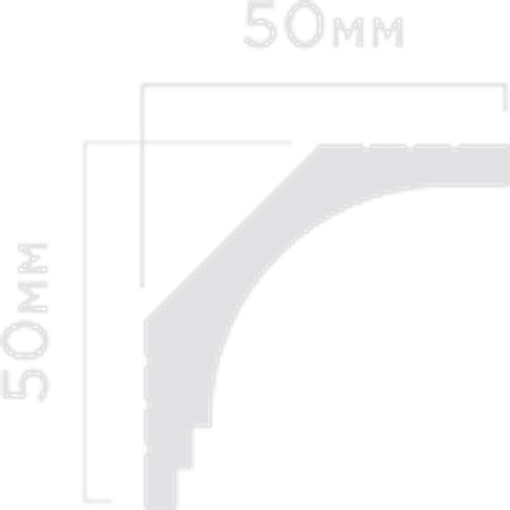 Карниз HiWood, 50x50 мм