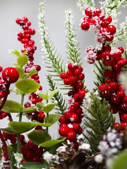 Новогодняя настольная композиция в кашпо 35 см., Christmas DeLuxe (89299)