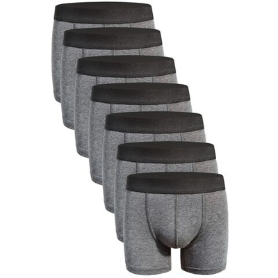 Набор из 7 темно-серых трусов-боксеров Darkzone (Размер: L) (Цвет: темно-серый)