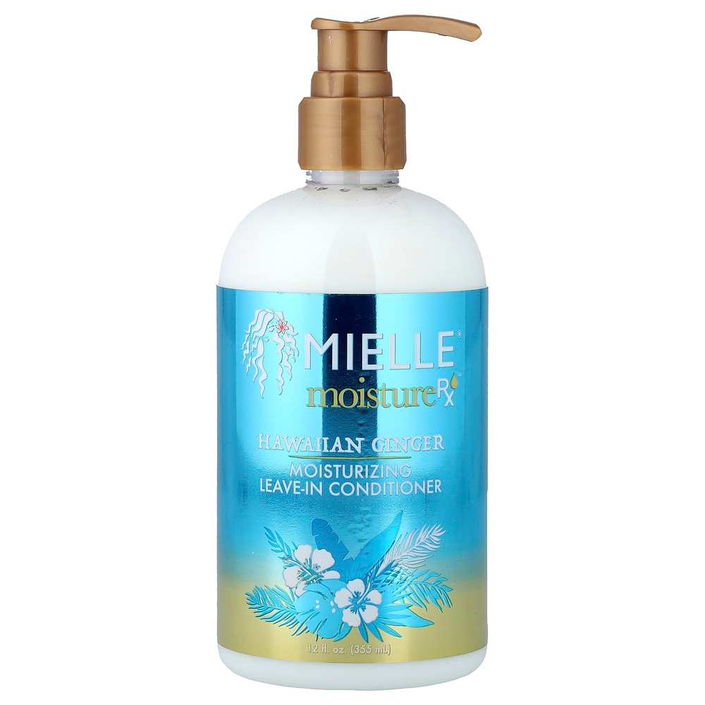 Mielle, Moisture RX, увлажняющий несмываемый кондиционер, гавайский имбирь, 355 мл (12 жидк. унц.)