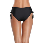 Черные женские плавки с утяжкой по бокам